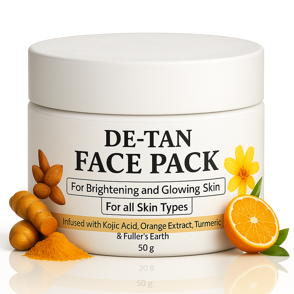 De-Tan Face Pack Buy 50 Gram and Extra 50 Gram Free
